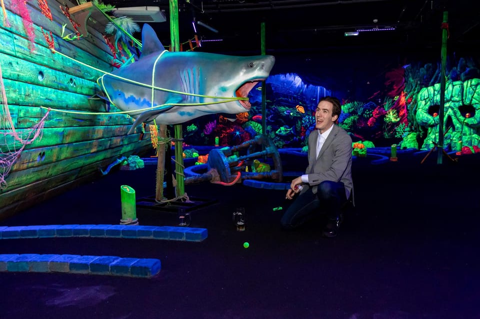 Aloha Amsterdam: 12-Hole Glow-in-the-Dark Mini-Golf - The bar, atmosphere, and extra games next door