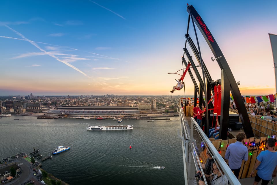 Amsterdam: A'DAM Lookout Entry Ticket with 2 Drinks - Optional Adrenaline: Over the Edge Swing and Amsterdam VR