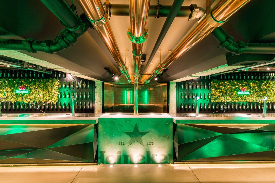 Amsterdam: Heineken Experience Ticket - Sports and motorsport walls: Formula 1, UEFA, and Rugby World Cup