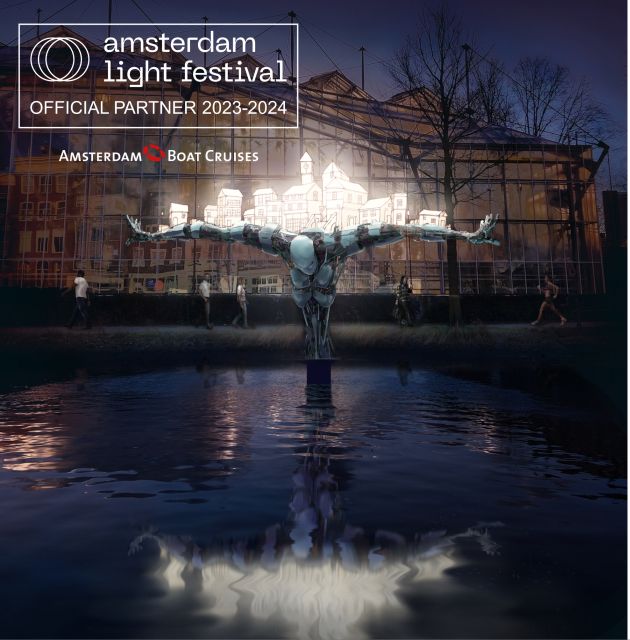 Amsterdam Light Festival Live Commentary & Optional Drinks - The cruise loop: IJ River to Herengracht and back again