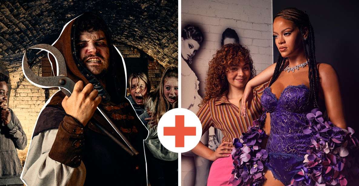 Amsterdam: Madame Tussauds & Amsterdam Dungeon Combo Ticket - 500 years of dark Amsterdam: the scenes that matter for your comfort level