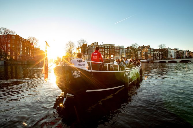 Amsterdam Open Boat Cruise with Live Guide and Two Drinks - Where you meet: Amstel 51F near the Hermitage Museum