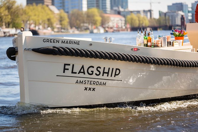 Amsterdam: Saloon Boat Cruise + Unlimited Drinks & Bite option - The Dutch National Opera and Ballet in the Stopera Building