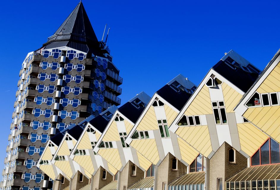 From Amsterdam: Rotterdam and The Hague Tour in Spanish - Cube Houses by Piet Blom: playful shapes with real engineering